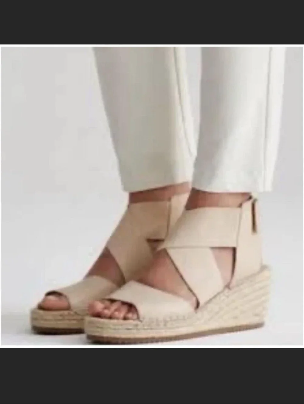 Eileen Fisher cream cross